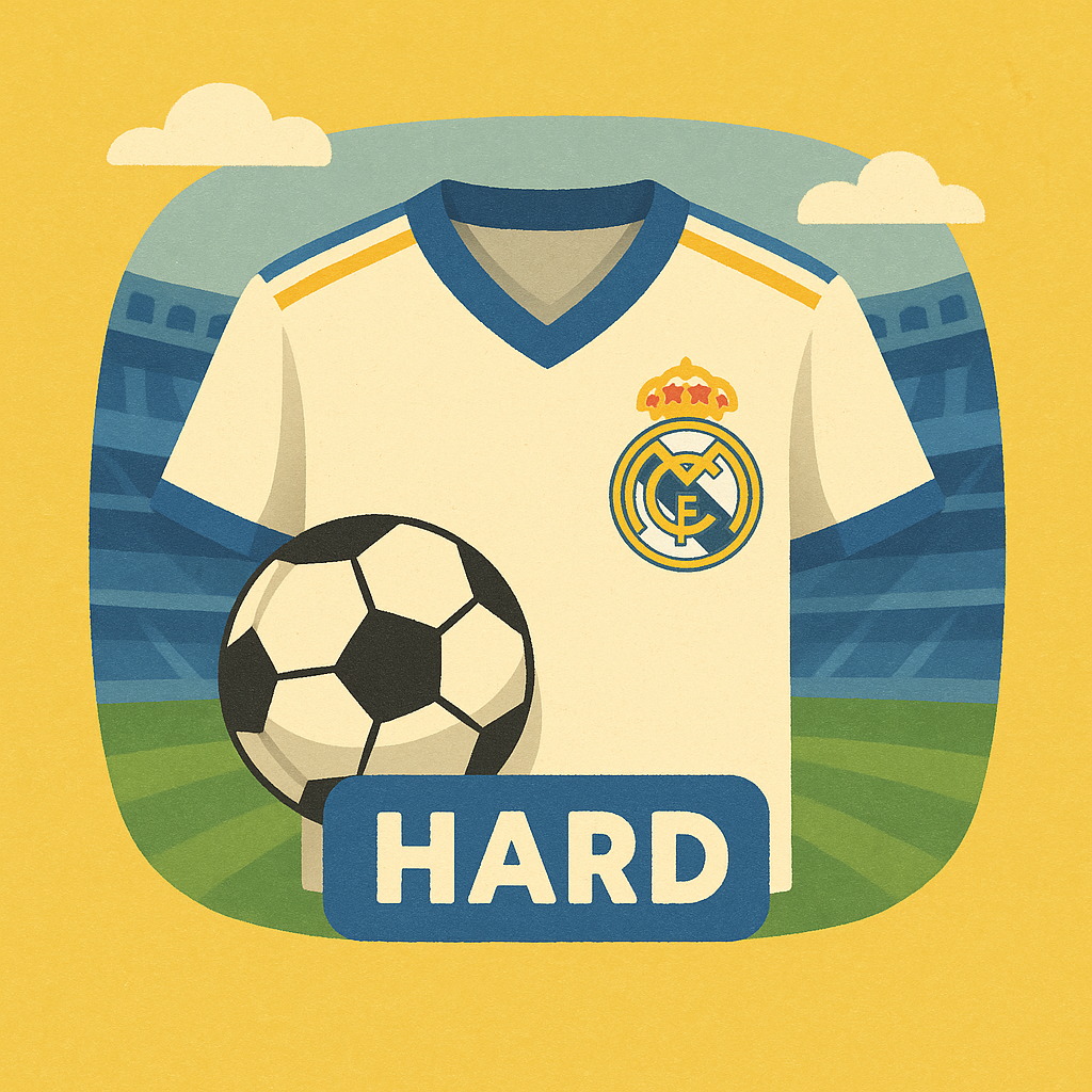 Illustration for the trivia pack History of Real Madrid Football Club — Hard Trivia Pack